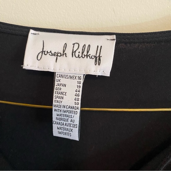 Joseph Ribkoff black and white tunic top! Nwot size 16 - Picture 6 of 7